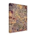 thumbnail image 2 of Trademark Fine Art 'London England Street Map Dark II' Canvas Art by Michael Tompsett, 2 of 4