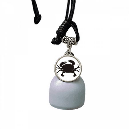 

Black Crab Pattern Marine Organism Wind Chimes Bell Car Pendant