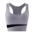 thumbnail image 6 of Aosijia 3 Pack High Impact Sports Bras for Women Removable Cups Yoga Sport Bra Padded Racerback Bra Workout Crop Tops Athletic Running Bras XXL, 6 of 7
