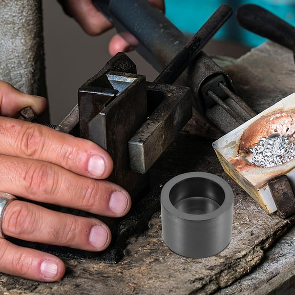 ORDDIART Graphite Crucible Set for Metal Melting, , 3.40 x 3.40 x 2.50 cm Container