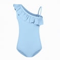 thumbnail image 5 of kpoplk Girls One Piece Swimsuit Quick Dry Beach Swimwear Bathing Suit 2-12 Years(Sky Blue,3-4 Y), 5 of 5