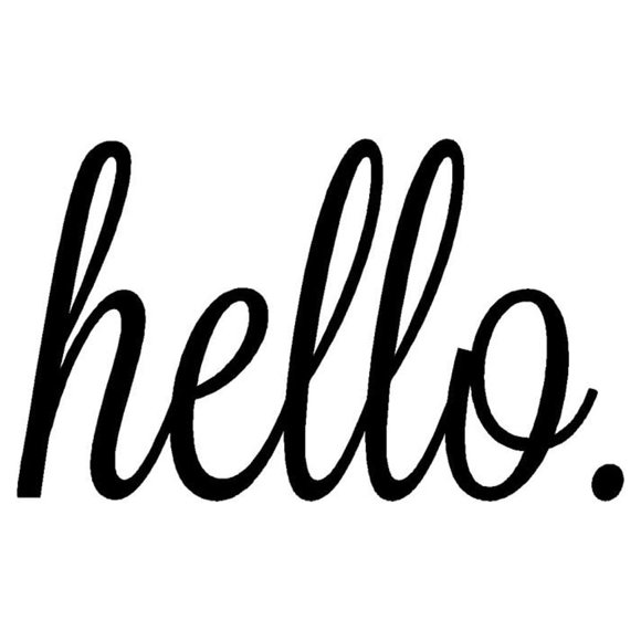 Hello Home Wall Sticker Decal Bedroom Door Art Mural Letter Wall Decals Sticker Tiles for Walls Wall Stickers for Living Room Cool Car Stickers Name Decals for Boys Murals for Walls Wall Decorations