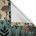 thumbnail image 6 of Floral Art Window Valance, Leaves and Flowers Dandelion on Rustic Farmhouse Back Pastel Tone, Curtain Valance for Kitchen Bedroom Decor with Rod Pocket, 54" X 18", Dark Cadet Blue Beige Tan, 6 of 6