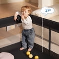 thumbnail image 4 of Babyeap Baby Playpen Large Play Yard Fence for Toddlers, 71"x50" Black, 4 of 11