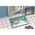 thumbnail image 2 of Carolines Treasures CK2058JMAT White Bull Terrier Snowman Christmas Door Mat Indoor Rug or Outdoor Welcome Mat 24x36, 2 of 4