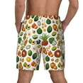 thumbnail image 4 of Uemuo Lemon Fruits Vegetables Pattern Mens Swim Trunks Quick Dry Board Shorts with Mesh Lining, Stretch Beach Shorts Quick Dry No-Chafing Board Shorts-Medium, 4 of 9