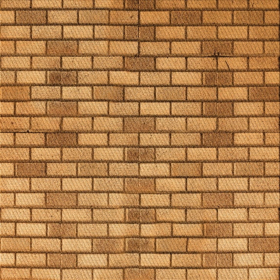 Ahgly Company Indoor Square Patterned Mahogany Brown Area Rugs, 8' Square