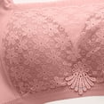 thumbnail image 4 of Women's Lace Bralette with Wide Adjustable Straps, Non-Wired Full Coverage Minimizer Bra, Comfortable Everyday Underwear with Anti-Slip Support, 4 of 6
