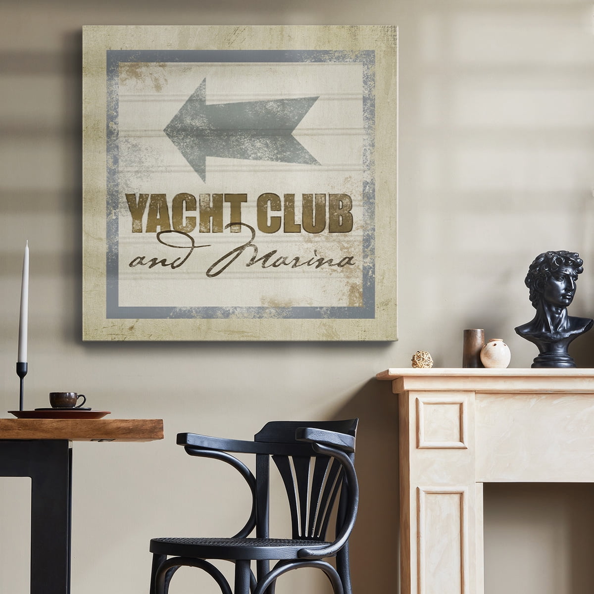 Wexford Home Beach Sign IX-Premium Gallery Wrapped Canvas, 32" x 32" - Ready to Hang