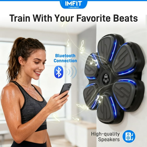 Machine De Boxe Musicale Intelligente Pinjian - Sac De Frappe Réactif Avec Musique - 1 Pièce