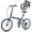 Gray, variant on VIRIBUS 20" Adult Folding Bike 7 Speed City Commuter Bicycle with Self Locking Latch Coral