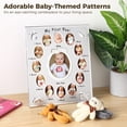 thumbnail image 3 of First Year Picture Frame, One-Year-Old Keepsake Photo Frame, First Year Baby Keepsake Frame, Baby Milestone Picture Frame, for New Parents, Oval Shape, 3 of 7