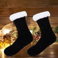 thumbnail image 5 of OugPiStiyk Womens Winter Super Soft Warm Cozy Fuzzy Fleece-Lined with Grippers Slipper Socks, Health & Beauty Care Products, 5 of 5