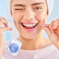 thumbnail image 2 of Expanding Woven Dental Floss,Waxed Dental Floss for Gentle Oral Care,Whitening Dental Floss,Plaque Remover for Teeth,String Floss,Mint,10 Spools (32.8 yd Each), 2 of 15