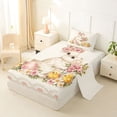 thumbnail image 2 of Erosebridal Farm Animal Rabbit Twin Sheet Sets,Rustic Flowers Kawaii Chicken Bedding For Easter Theme Lover 3pcs, 2 of 6