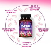 Probiotics 60 Billion CFU Per Serving for Women - 16 Unique Strains, Prebiotics Cranberry & Lactobacillus, PH Balance, Digestive & Gut Health, Vaginal & Immune Support, Womens Probiotic, 60 Capsules