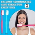 thumbnail image 3 of Cepillo de Dientes Gigante BRILLAR 2 Piezas Azul y Rosa, 3 of 4