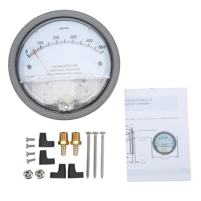 Difference Pressure Dial, High Accuracy Durable Differential Pressure Gauge For Electronics