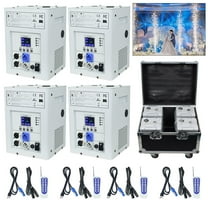 4PCS 750W Cold Spark Machine DMX512 Firework Machine 3-16ft Adjustable for Wedding Stage Party DJ Disco,White