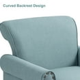 thumbnail image 5 of DREAMSIDEA Morden Accent Chair Upholstered Armchair for Living Room Bedroom, Light Blue, 5 of 6