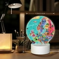 thumbnail image 6 of Naloa Cartoon Map Of Europe Acrylic LED Night Light Custom LED Lights Personalized Nightlight Customized Gifts for Family Couples Friends, 6 of 9