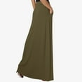 thumbnail image 6 of Women's Basic Versatile Skirt Spring Autumn City Leisure Skirt Ladies Solid Color Drawstring Skirt Summer Beach Holiday, 6 of 8