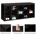 thumbnail image 5 of VASAGLE CUSTOS Collection - Shoe Bench, Storage Bench with Padded Seat, Entryway Bench with 15 Compartments, for Bedroom, 11.8 x 41.3 x 18.9 Inches, Espresso Brown and Chestnut Brown, 5 of 7