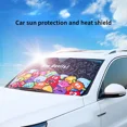 thumbnail image 2 of Parasol de dibujos animados para ventana delantera de coche, parasol para parabrisas, protección contra el calor del sol, accesorios para el interior del coche, 2 of 5