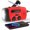 Red, variant on Emergency Radio: Solar-Powered, Power Bank, Hand Crank, AM/FM NOAA Portable Weather Radio, 2000mAh Mobile Power, USB Charging, Solar, With LED Flashlight, Hurricane, Survival Gear, Winter Storm