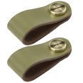 thumbnail image 1 of Cabinet Knobs Faux Leather 2PCS Drawer Knobs Cupboard Pull Knobs with Screws, 1 of 10