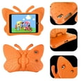 thumbnail image 5 of iPad 10.2 Case (9th/8th/7th Generation, 2021/2020/2019 Release), Kids Friendly Shockproof Butterfly Wing Kickstand Rugged Light Weight EVA Protective Cover, Orange, 5 of 6