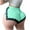 Mint Green, variant on Women's Solid Color Plus Size Casual Split Hem Sports Shorts