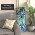 thumbnail image 3 of Red Lantern 4 ft. Short Double Sided Works of Van Gogh Canvas Folding Screen - Irises/Starry Night Over Rhone, 3 of 8