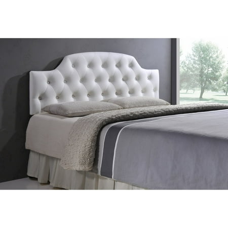 tufted morris baxton scalloped headboard upholstered faux twin contemporary button leather studio modern