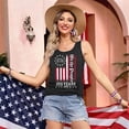 thumbnail image 6 of 250th Anniversary Tank Top for Women 1776-2026 - We the People Vintage Distressed American Flag Scoop Neck Sleeveless Tee - Patriotic Independence Day Graphic Top Black L, 6 of 8