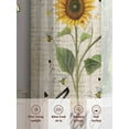 thumbnail image 6 of You Are My Sunshine Sheer Curtains 72 inches Long 2 Panels Set Sunflower Flower Bee Farm Sheer Window Curtain Rod Pocket Voile Drapes for Living Room/Bedroom, Each 52" W x 72" L, 6 of 7