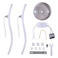 thumbnail image 4 of Bewildely Lámpara de techo Led Lámpara de techo con forma bifurcada Luces colgantes LED minimalistas modernas 14W 2 tiras LED Iluminación y accesorios No.1 Bewildely HA026183-01, 4 of 5