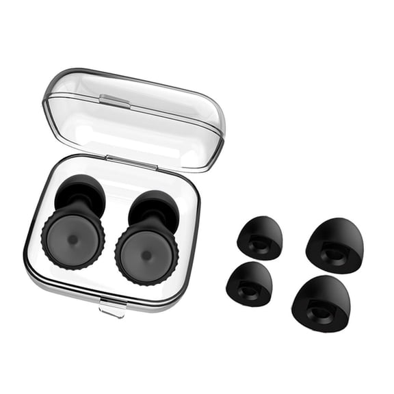 Waterproof Swimming Earplugs Silicone Material with Advanced Noise Cancelling for Restful Sleep Comfort Fit Includes Two Size Option