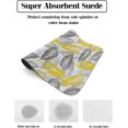 thumbnail image 2 of Yellow Grey Leaf Dish Drying Mat for Kitchen Counter, Super Absorbent Quick Dry Coffee Bar Mat Pad Thin Diatomaceous Sink Mat Non Slip Dish Drainer Mat 16x18 Watercolor Modern Abstract Art Aesthetics, 2 of 6