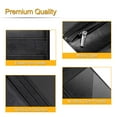 thumbnail image 4 of Fintie Server Book Organizer with Zipper Pocket, PU Leather Restaurant Guest Check Presenters Card Holder for Waitress, Waiter, Bartender, Black, 4 of 7