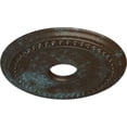 thumbnail image 3 of Ekena Millwork 18 5/8"OD 4"ID x 1 1/8"P Classic Ceiling Medallion (Fits Canopies up to 12 3/4"), Hand-Painted Bronze Blue Patina, 3 of 7