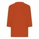 thumbnail image 5 of ICHUANYI Clearance Women's Fashion Solid Color Loose T-shirt 3/4 Sleeves Blouse V-Neck Casual Tops(Orange, S) ICHUANYI WER2023080812168, 5 of 5