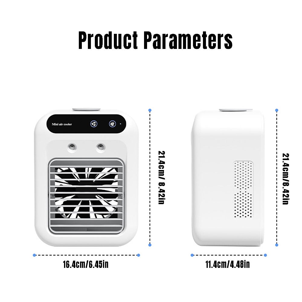 MDHAND Portable Air Conditioners, 2 Speeds Digital Display for Bedroom Office Outdoor