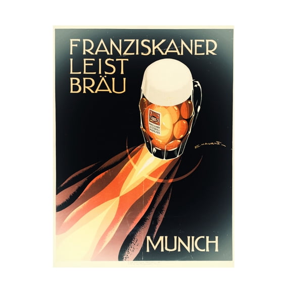Trademark Fine Art 'Beer Munich' Canvas Art by Vintage Apple Collection