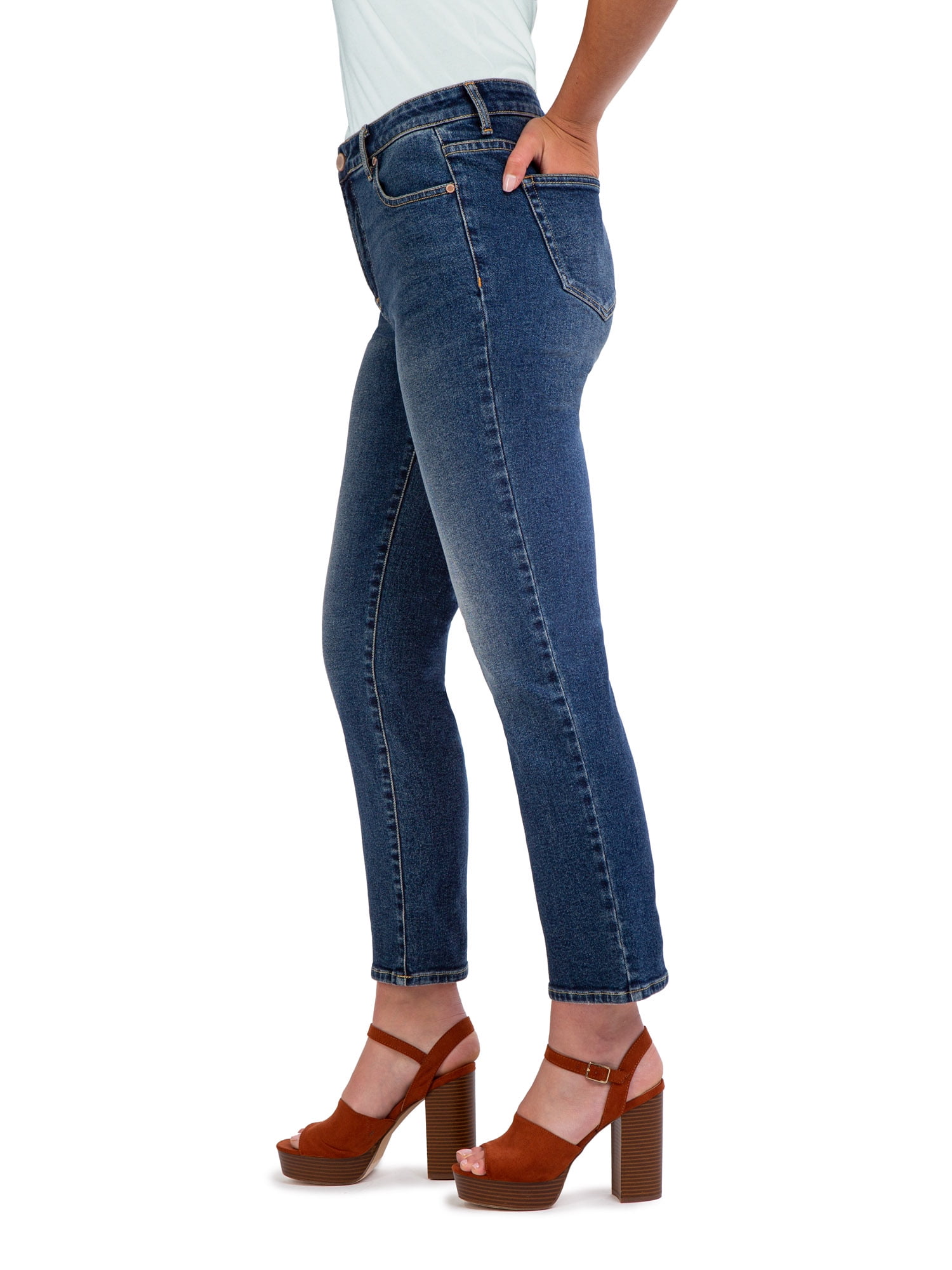 Jordache Women's High Rise Straight Jeans, Sizes 2-22