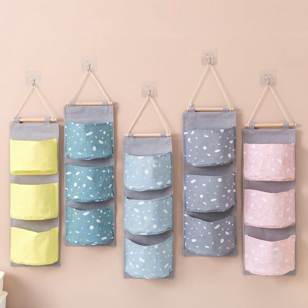 3 Pocket Wall Hanging Storage Bags Children Room Sundries Mounted Wardrobe Organizer Sundries Jewelry Pouch Hang Toys Organizer Walmart Com Walmart Com