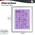 thumbnail image 4 of Stupell Industries Cottage Lilac Purple Toned Candies Gray Framed Print Under Glass, 17 x 21, by LISH Creative, 4 of 8