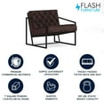 thumbnail image 4 of HERCULES Madison Series Bomber Jacket Leather Tufted Lounge Chair, 4 of 9