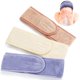 thumbnail image 1 of Diadema facial para spa, envoltura para la cabeza de maquillaje ajustable, 3 uds., con cinta mágica, toalla para el sudor, para lavado de cara y ducha deportivos, 1 of 5