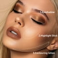 thumbnail image 2 of HYLLai 3-in-1 Face Contour Stick – Highlighter, Blush & Bronzer Trio for Natural Matte Finish, Blendable & Travel-Friendly (A), 2 of 5